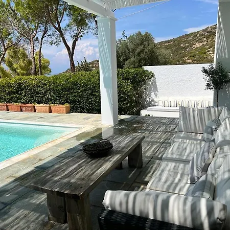 Saronida Boutique Villa Private Pool, Sea Views, Lovely Gardens & Roof Terrace Villa